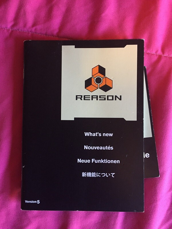 Propellerhead Reason 8 License plus manuals, see description
