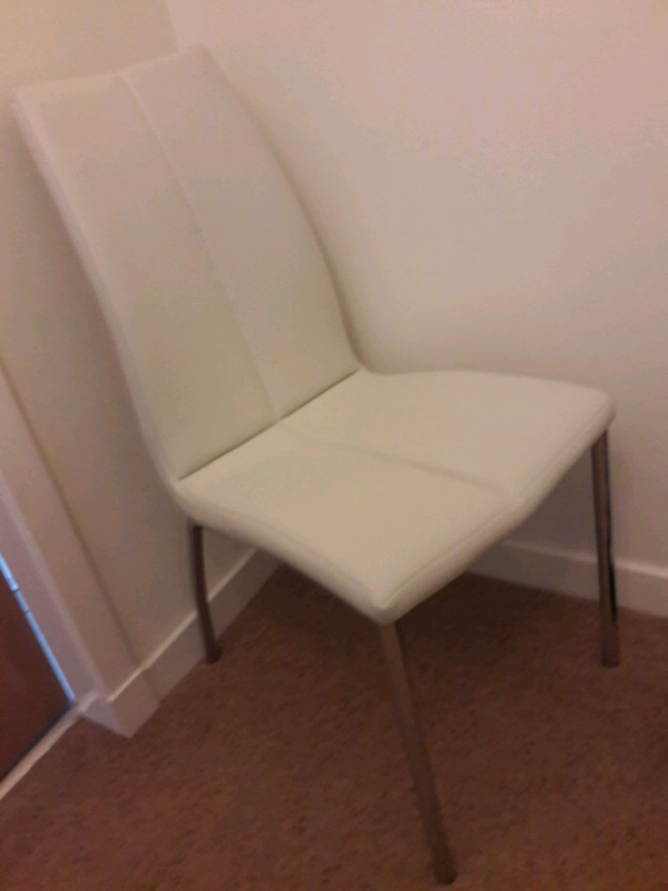 Next Dining Or Bedroom Chairs Pale Cream Ivory White Colour In