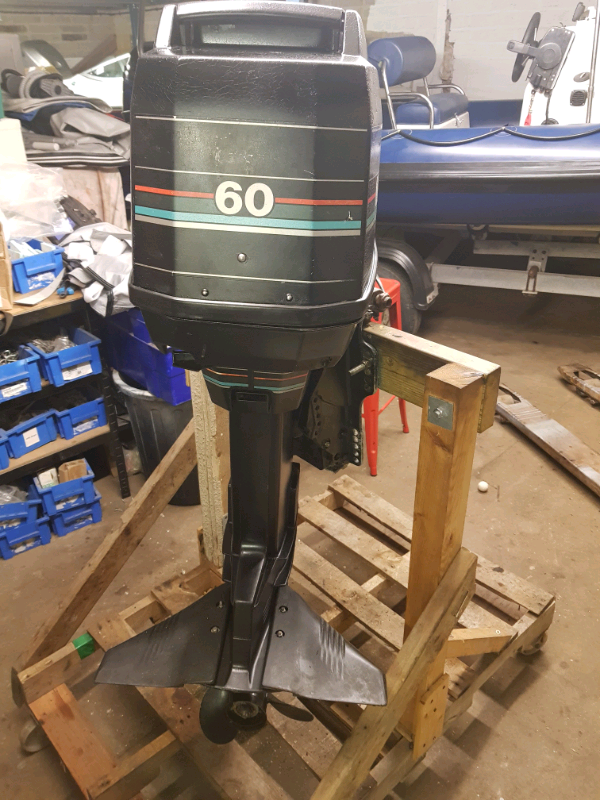 60hp Mercury outboard boat moter power trim + oil injected in Wells