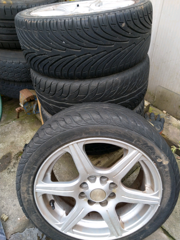 Universal Alloy Wheels tyres 195/45/15 x4 in Sandwell, West Midlands