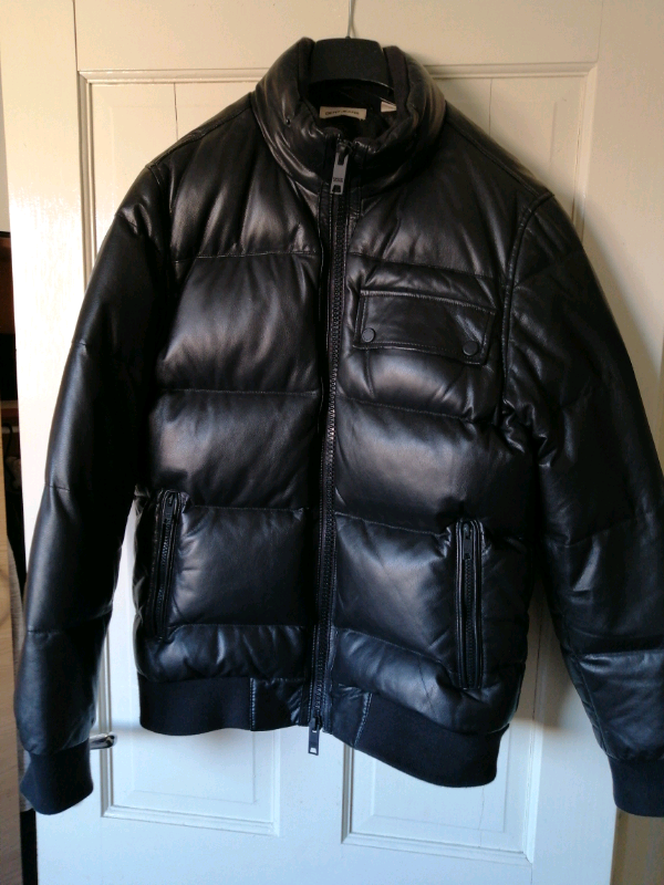 DKNY Men's Black Leather Quilted Jacket *** in Lewisham, London Gumtree