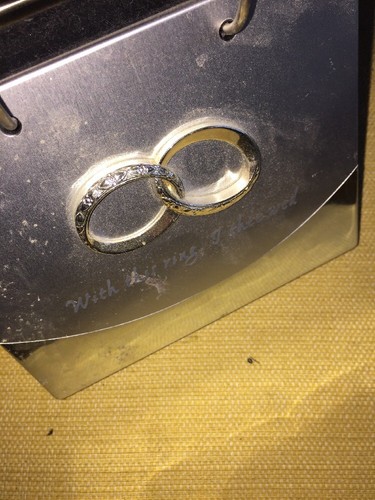 MALDEN WITH THIS RING WEDDING DAY MEMORY PHOTO ALBUM DISPLAY BOOK 5.5 X 6.5