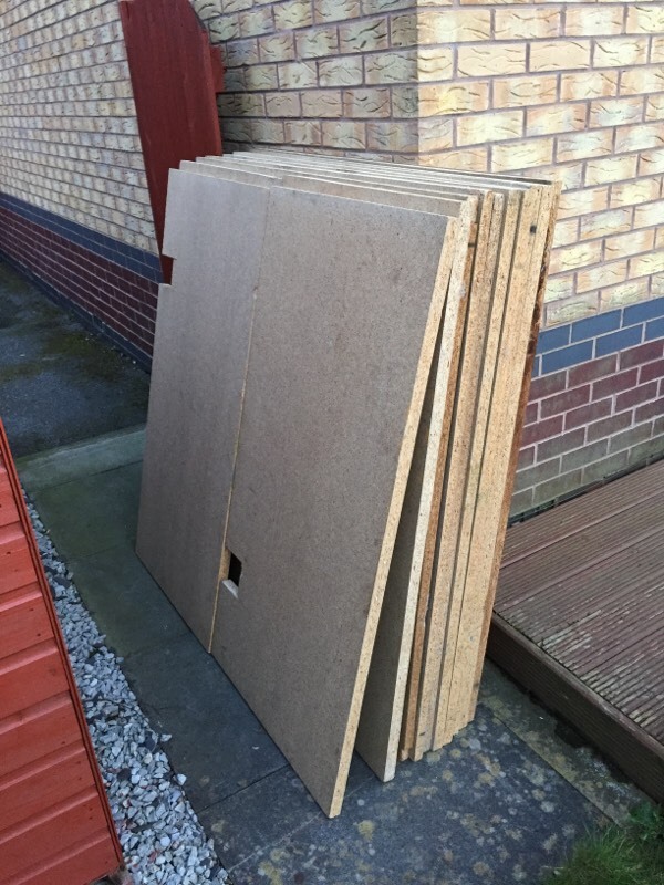 12x 30mm thick chipboard sheets ideal for loft or shelving in