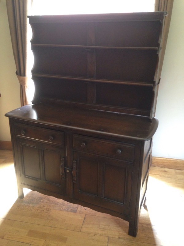 Ercol Dark Wood Welsh Dresser In Farnborough Hampshire