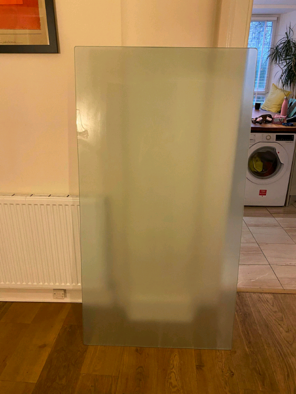 Large Ikea Glasholm Frosted Glass Desktop For Desk In Southside