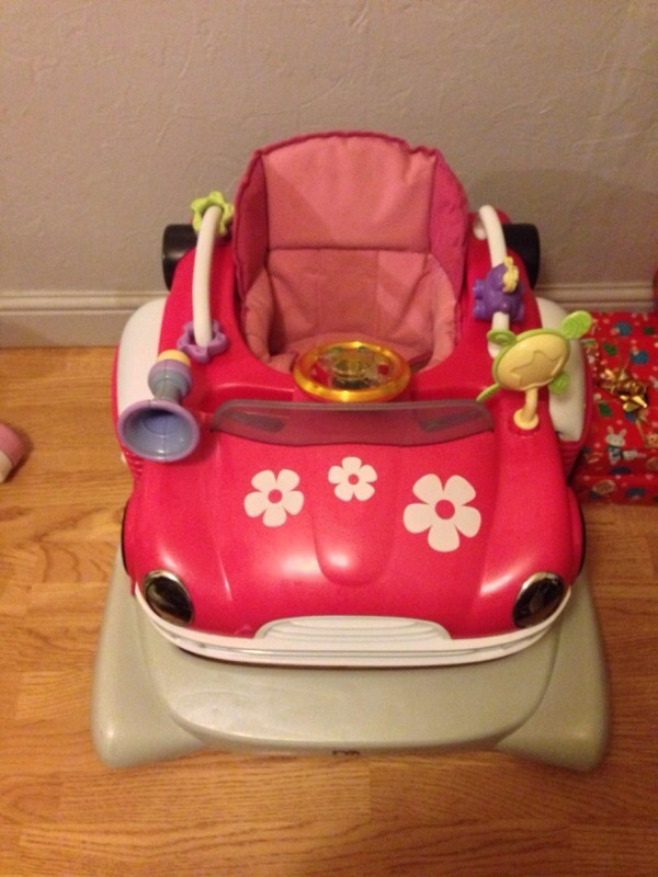 Pink mini car baby walker with sounds in SuttoninAshfield