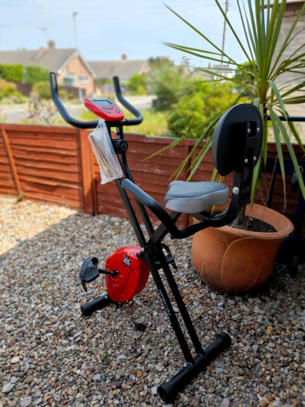 XBIKE Comfort Plus Folding Exercise Bike, with Digital Monitor VGC | in