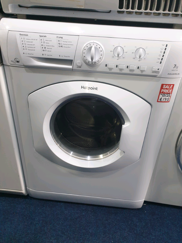 Hotpoint 7kg washer/dryer refurbished with warranty ready to go in