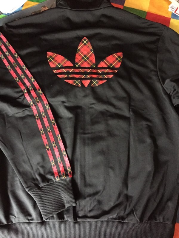 Adidas Originals Tartan Firebird track jacket - size Large | in Lenzie, Glasgow | Gumtree