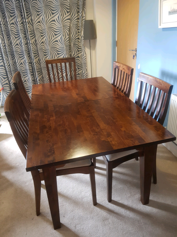 Laura Ashley Garrat Chestnut Extending Dining Table Plus 8 Chairs