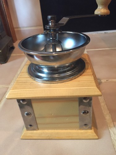 Wood & Metal Coffee Or Spice Grinder