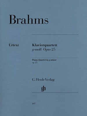 Brahms Piano Quartet G Minor Op 25 Violin Viola Henle Urtext Music Book