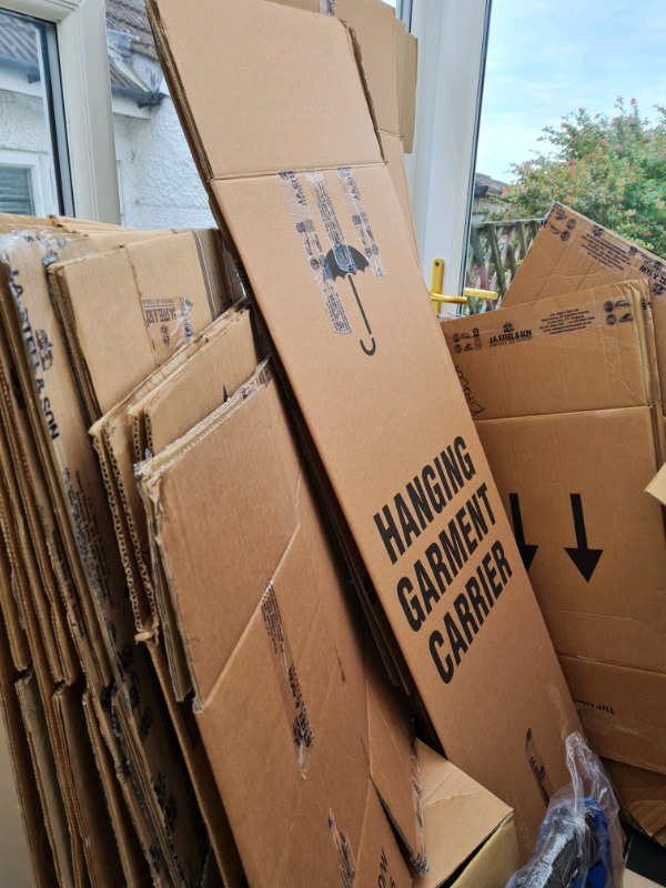Assorted cardboard packing cases for free in Rottingdean, East Sussex Gumtree
