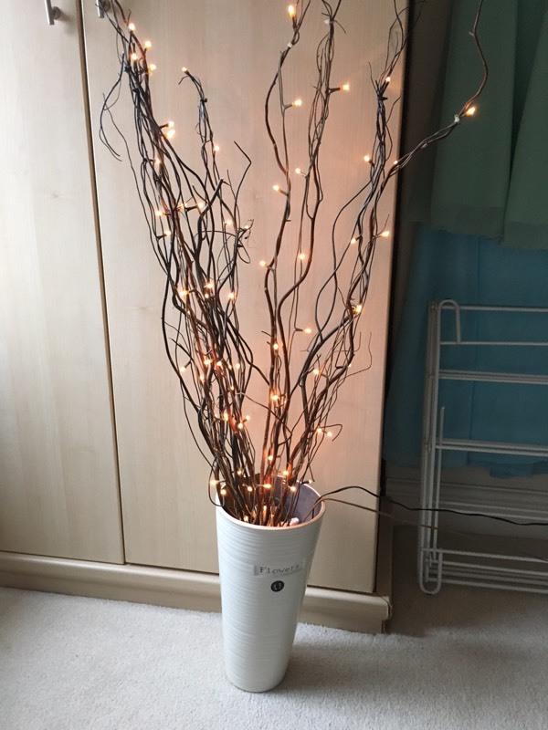Next vase and light up twigs in Beverley, East Yorkshire Gumtree