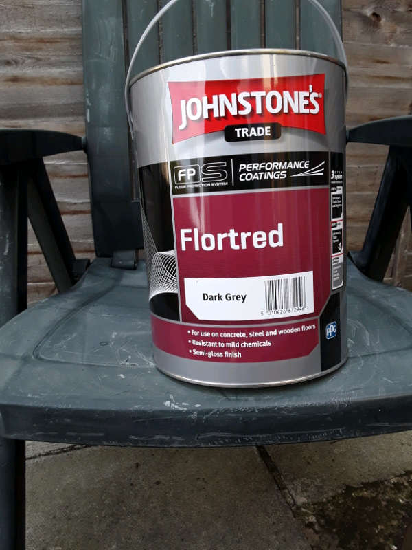 Johnstones deep grey floor paint 5 litres in Tingley, West Yorkshire