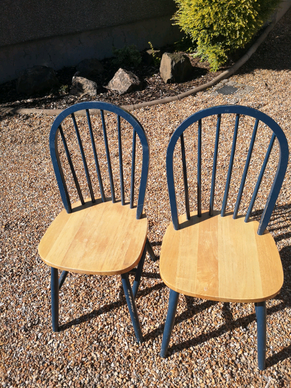 Two wooden kitchen chairs | in Dunmurry, Belfast | Gumtree