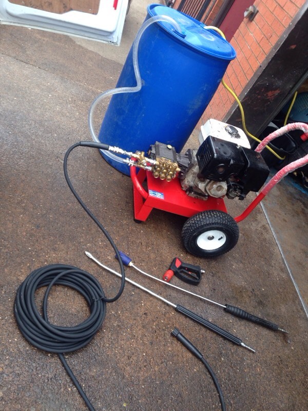 Honda gx340 pressure washer with high pressure interpump full set up