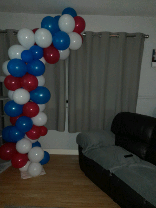Free Red,white & blue balloon arch in Southside, Glasgow Gumtree
