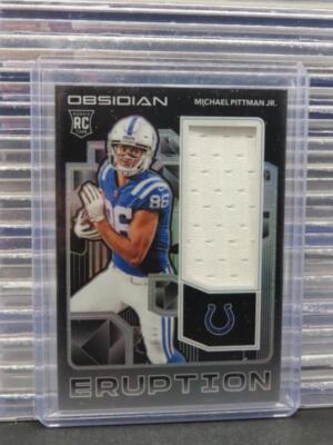 2020 Obsidian Michael Pittman Jr Rookie Eruption Jersey Patch RC #47/100 Colts