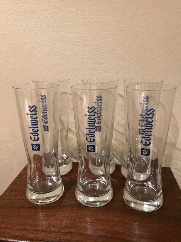 6 Verres Edelweiss 25 Cl