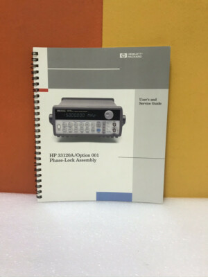 HP 33120A/Option 001 Phase-Lock Assembly User's and Service Guide