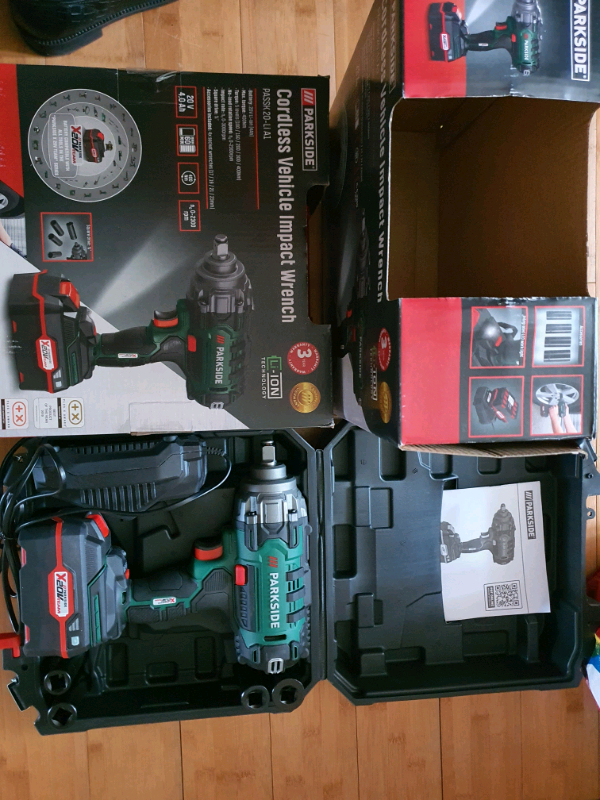 New 1⁄2" Parkside 20V Cordless Vehicle Impact Wrench car x team 400Nm