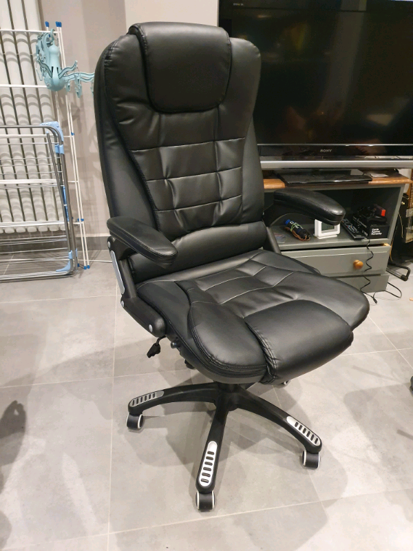 Luxury office chair reclining black leather | in Enfield ...