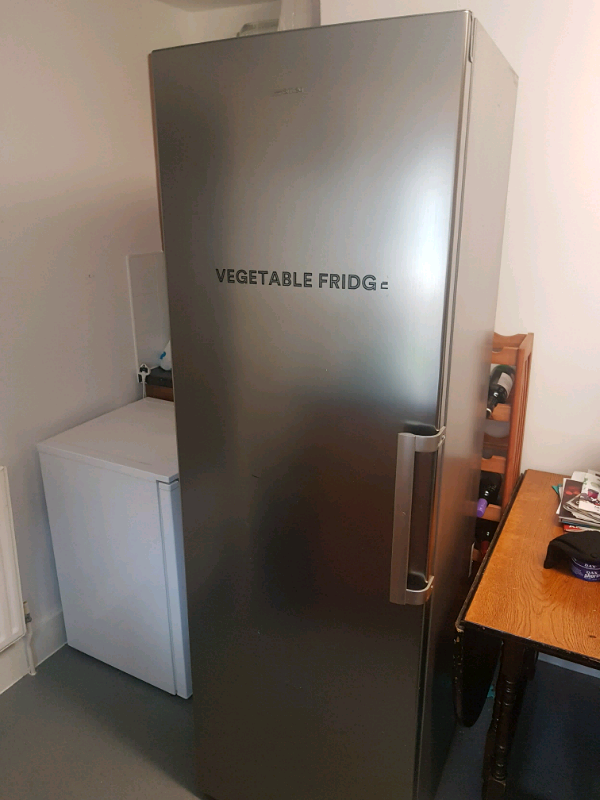 Silver Smeg freestanding fridge refrigerator in Southwark, London