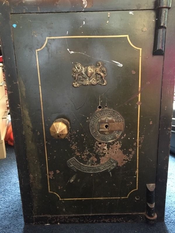 Antique Fire Resistant Safe for sale Philips and Sons Birmingham