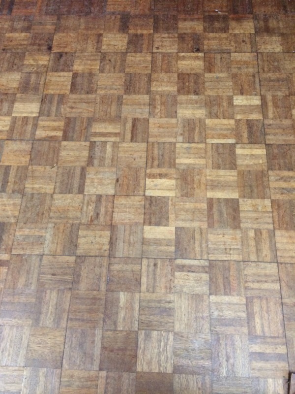 45 m2 Reclaimed wood block parquet finger block flooring | in Runcorn