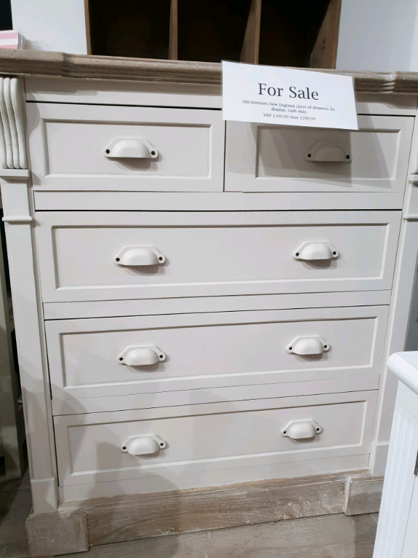 Hill Interiors New England Ivory Painted Chest Of Drawers In