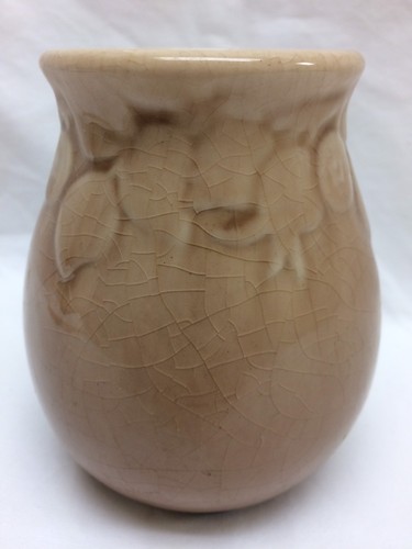 Rookwood Pottery Vase #2122 XLVIII 1948 Beautiful Crazed Vintage 4.5
