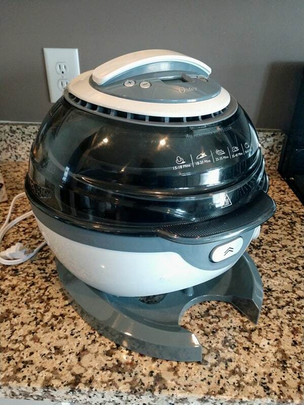 Oster Air Fryer Multi Cooker DuraCeramic 4.2qt Air Fryer - White Ckstaf-Te