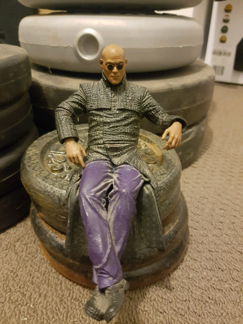 The Matrix Morpheus In Chair Figure Collectables Gumtree