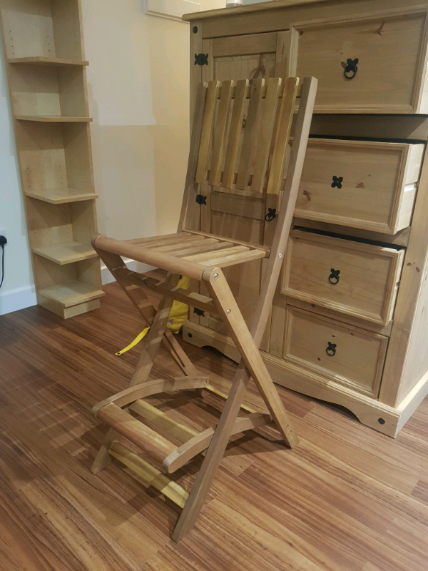 Counter Height Hardwood Folding Chair | in Bournemouth, Dorset | Gumtree