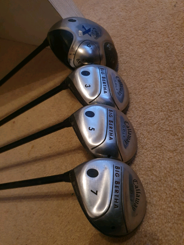 Set of left handed callaway woods. Driver,3,5,7 wood. in Ely, Cardiff
