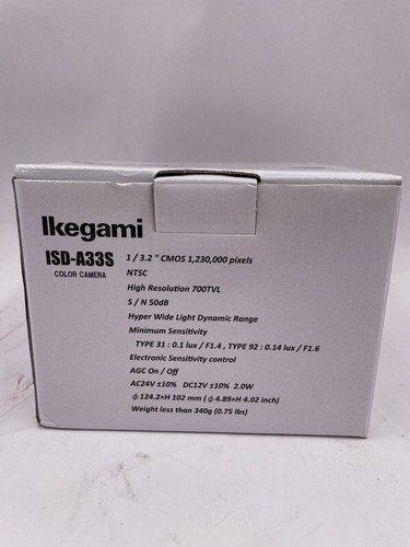 IKEGAMI ISD-A33S COLOR CAMERA
