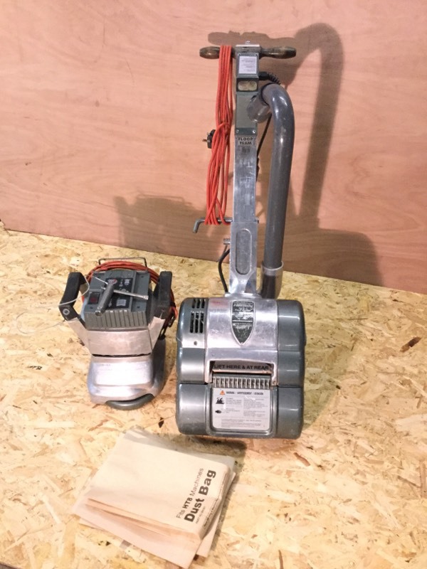 Hiretech HT8 1.2 Drum floor sander and HT72 Edging Sander 240v