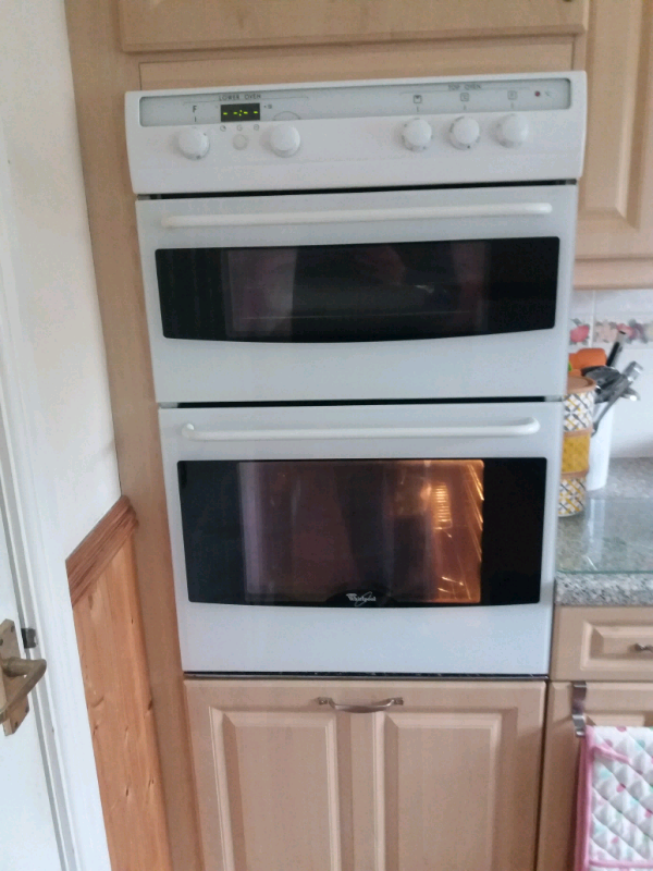 cooker whirlpool electric oven and gas hob white in Wirral