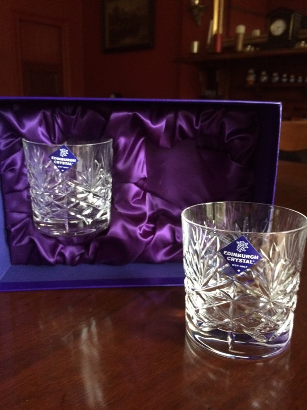Pair of Edinburgh Crystal Whisky Glasses in Plymouth, Devon Gumtree