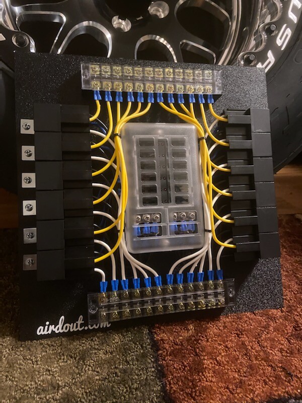 Race Car Fuse/ Relay Panel Block 12 Way Custom Relays PLUS Switches