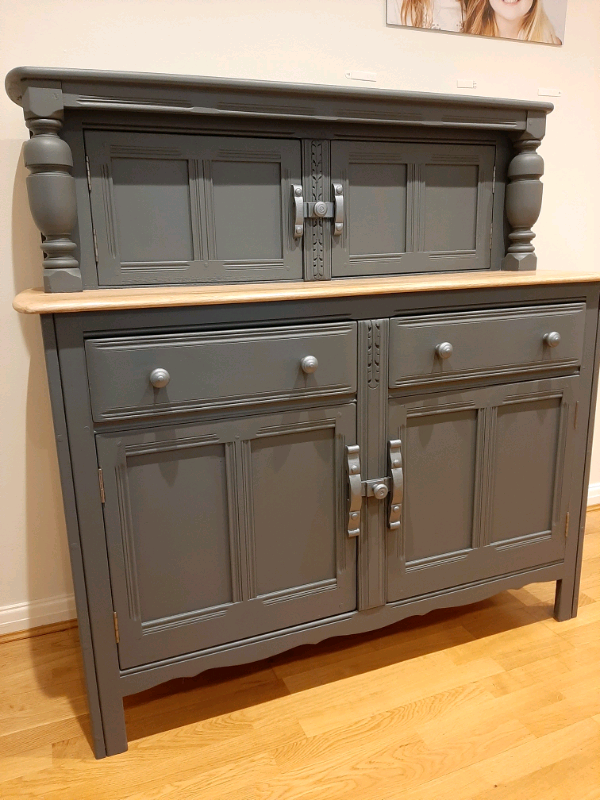 Ercol sideboard dresser upcycled with Frenchic paint in Woking