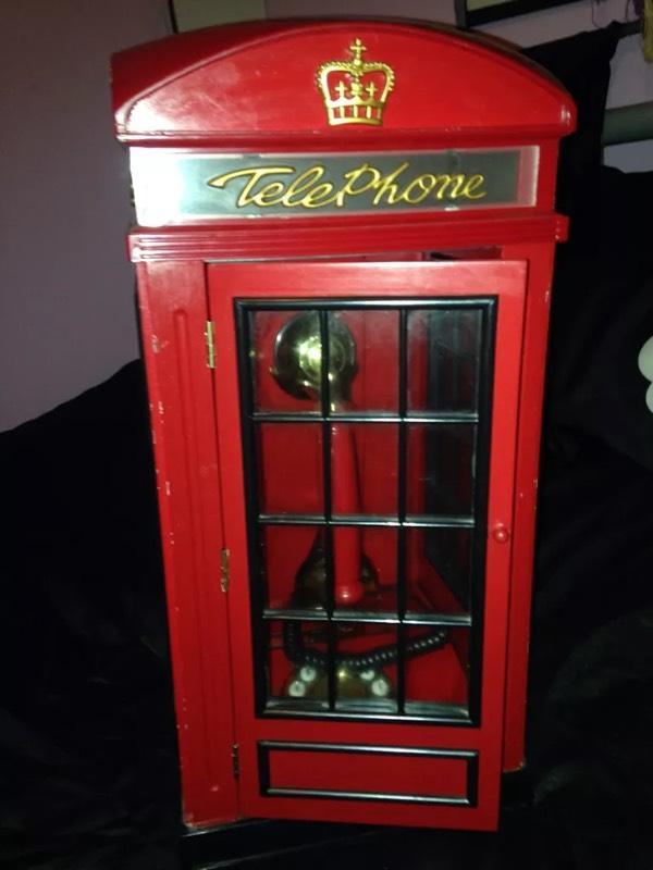RED GPO PUBLIC PAY PHONE BOX NOVELTY TELEPHONE STBP11 by Steepletone