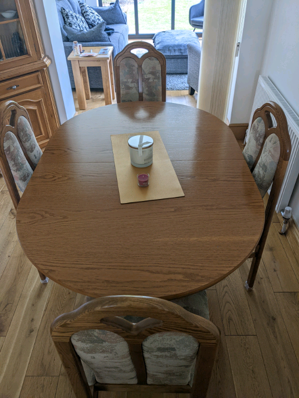 Oak Dining Table And 6 Chairs In, Oak Dining Table And 6 Chairs Gumtree