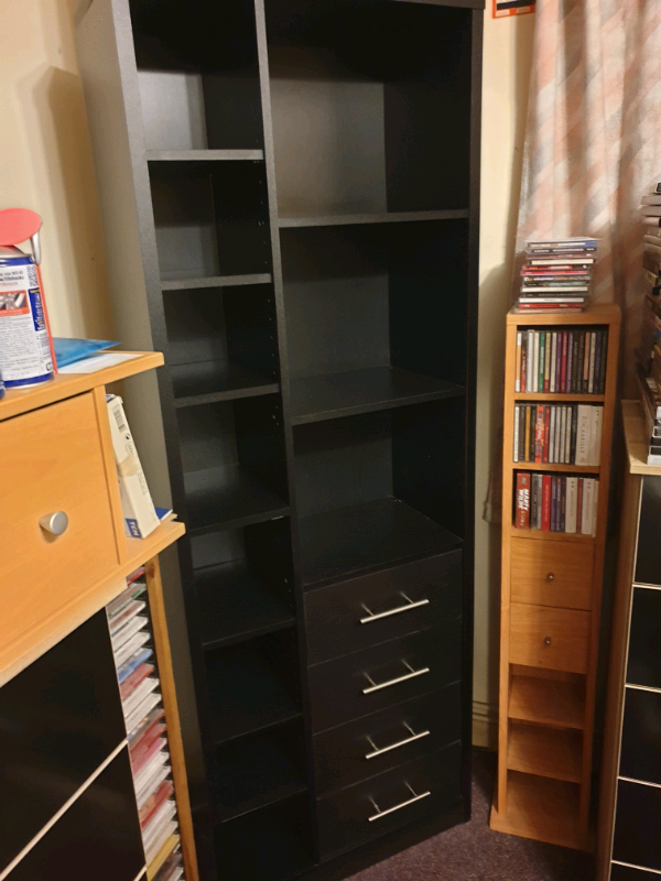 Tall Black Shelving Unit in Oxford, Oxfordshire Gumtree