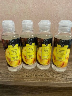 4 EXHILARATING PINEAPPLE G.Creek Scented Anti Bac Gel Hand Sanitizer 5oz each