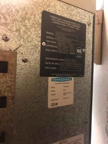 TurboChef Tornado NGC Commercial Oven High-Speed Toasting Convection Microwave