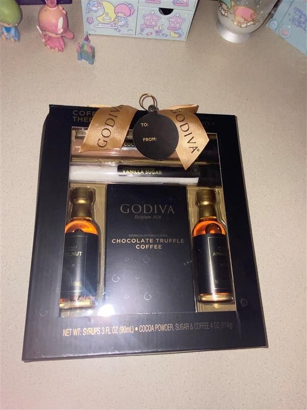 BNIB Godiva Coffee Therapy Gift Set - Coffee, Syrup, Cocoa P