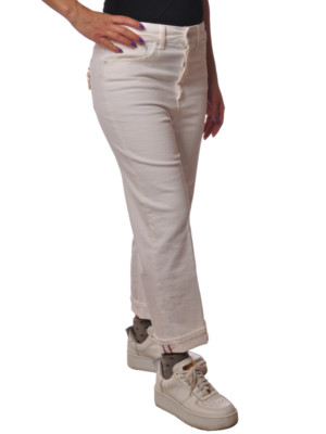 Pre-owned Dondup - Jeans-straight Leg Pants - Woman - White - 5163611d183908