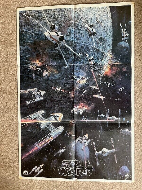 Vintage 1977 – Star Wars Poster – Original Poster came in music album – Rare!!!
